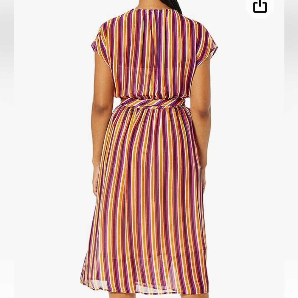 TRINA TURK Striped California Dreaming Chiapas Wrap Dress - Picture 4 of 6